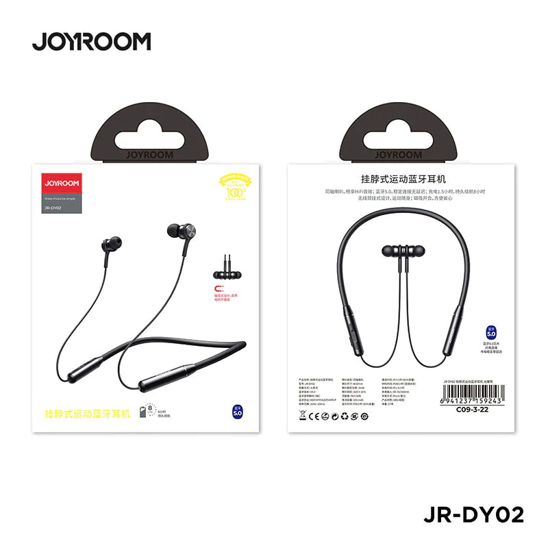 Joyroom JR-DY02 Magnetic Wireless Sport Neckband Headset