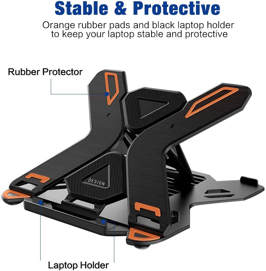 Compro™ 360° Rotating Adjustable Laptop Stand with Mobile Holder