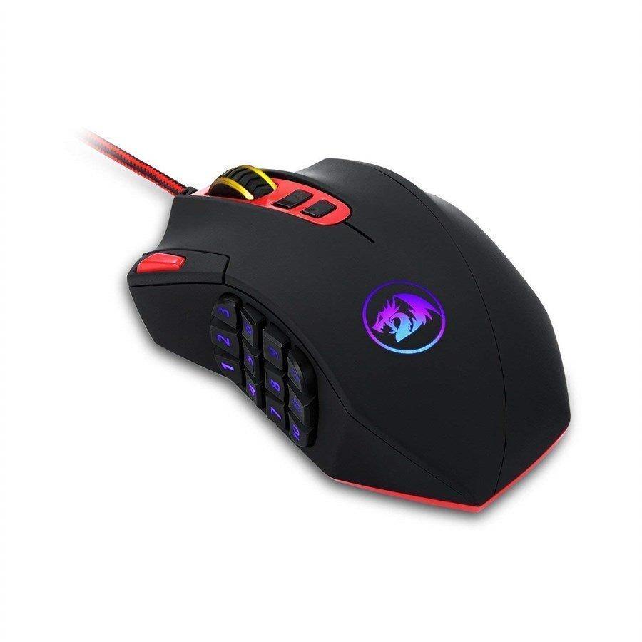 Redragon M901-1 PERDITION 2 24000 DPI MMO RGB LED Wired Gaming Mouse - REDRAGON - Compro System