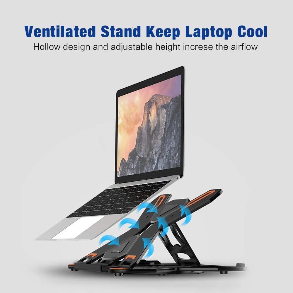 Compro™ 360° Rotating Adjustable Laptop Stand with Mobile Holder