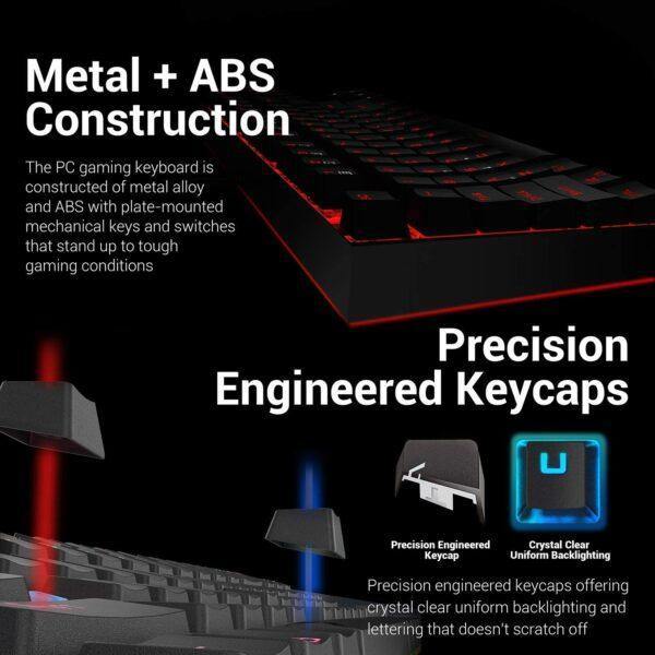 Redragon 4 in 1 Combo Pack - KUMARA K552 Gaming Keyboard | Gaming Mouse M601 CENTROPHORUS | Gaming Mousepad P001 ARCHELON | Gaming Headset GARUDA K552-BB - REDRAGON - Compro System
