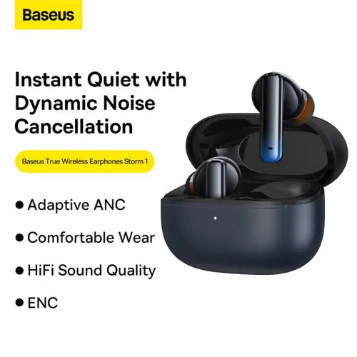 Baseus Storm 1 Adaptive ANC Blue tooth 5.2 Earphones