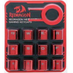 Redragon 103R Keycaps for Mechanical Switch Keyboards with Key Puller (Electroplated Red) - REDRAGON - Compro System