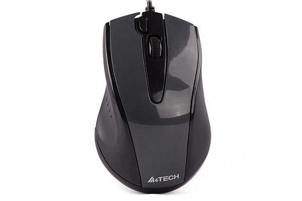 N-500FS V-Track Wired Silent Mouse Grey - A4TECH - Compro System