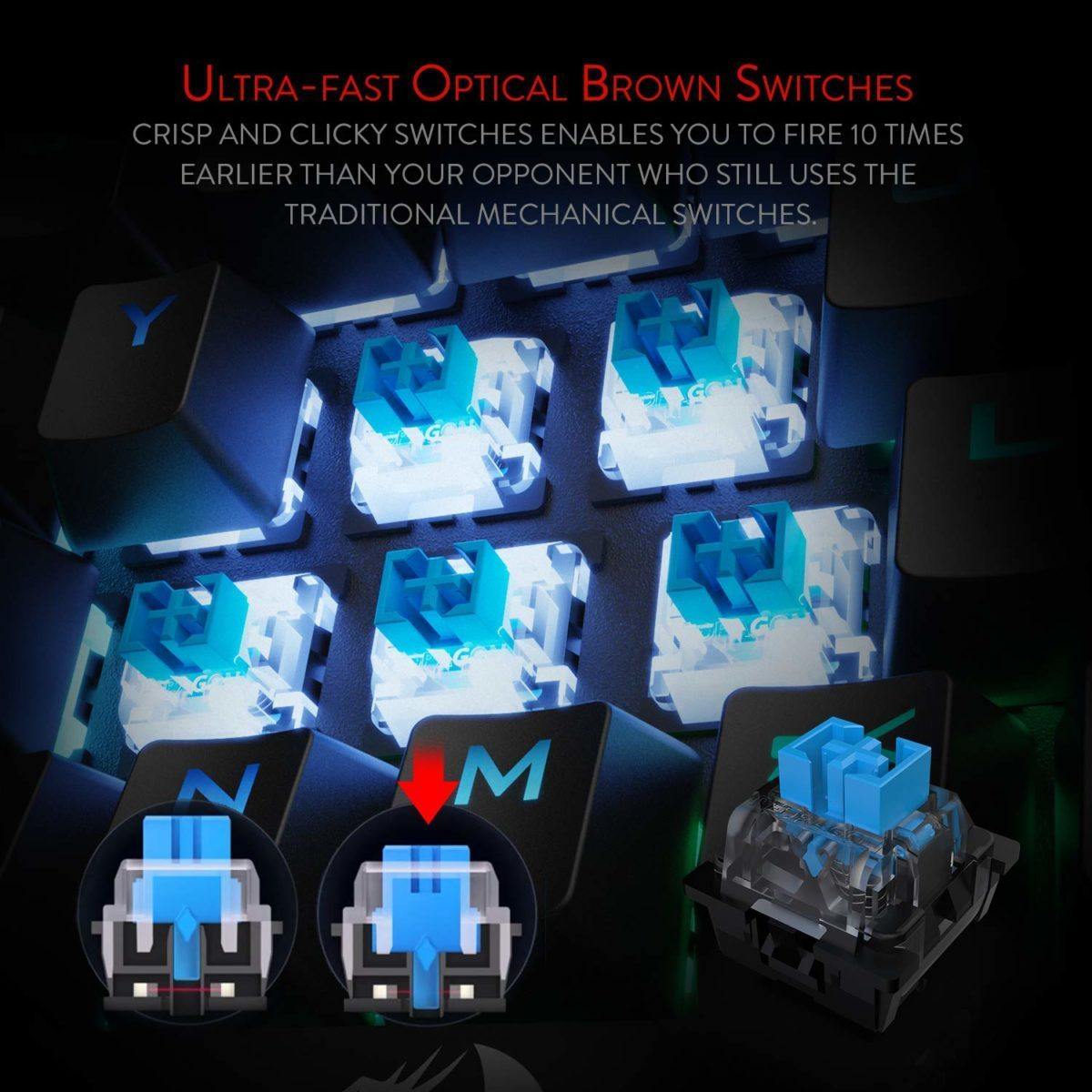 Redragon MAGIC-WAND K587 RGB Mechanical Gaming Wired Keyboard - REDRAGON - Compro System