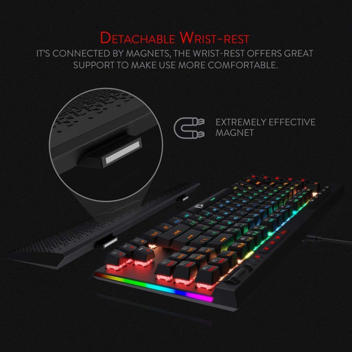 Redragon MAGIC-WAND K587 RGB Mechanical Gaming Wired Keyboard - REDRAGON - Compro System
