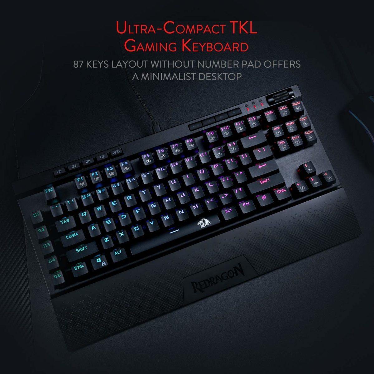 Redragon MAGIC-WAND K587 RGB Mechanical Gaming Wired Keyboard - REDRAGON - Compro System