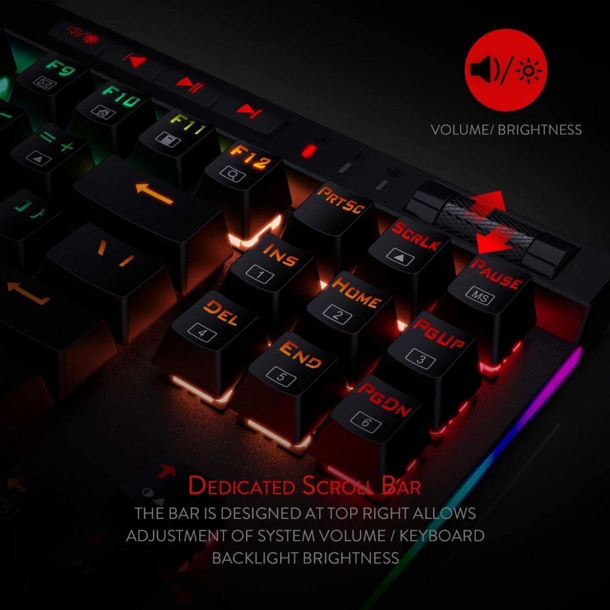 Redragon MAGIC-WAND K587 RGB Mechanical Gaming Wired Keyboard - REDRAGON - Compro System