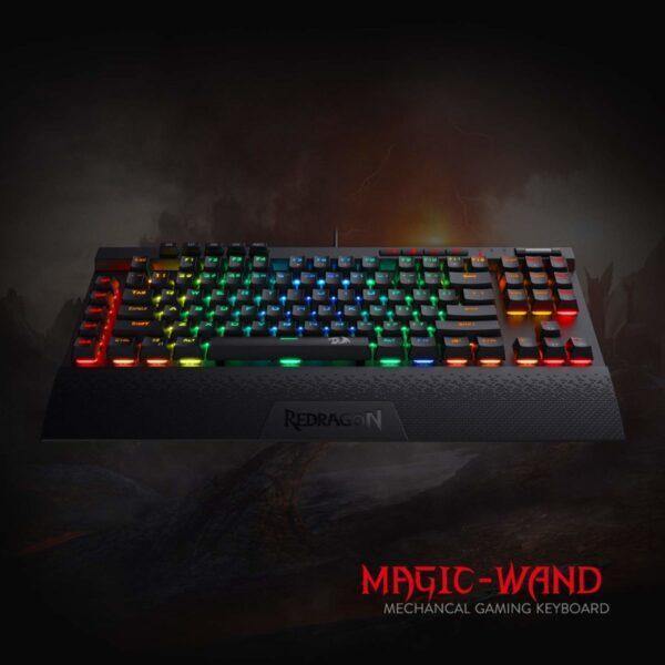 Redragon MAGIC-WAND K587 RGB Mechanical Gaming Wired Keyboard - REDRAGON - Compro System