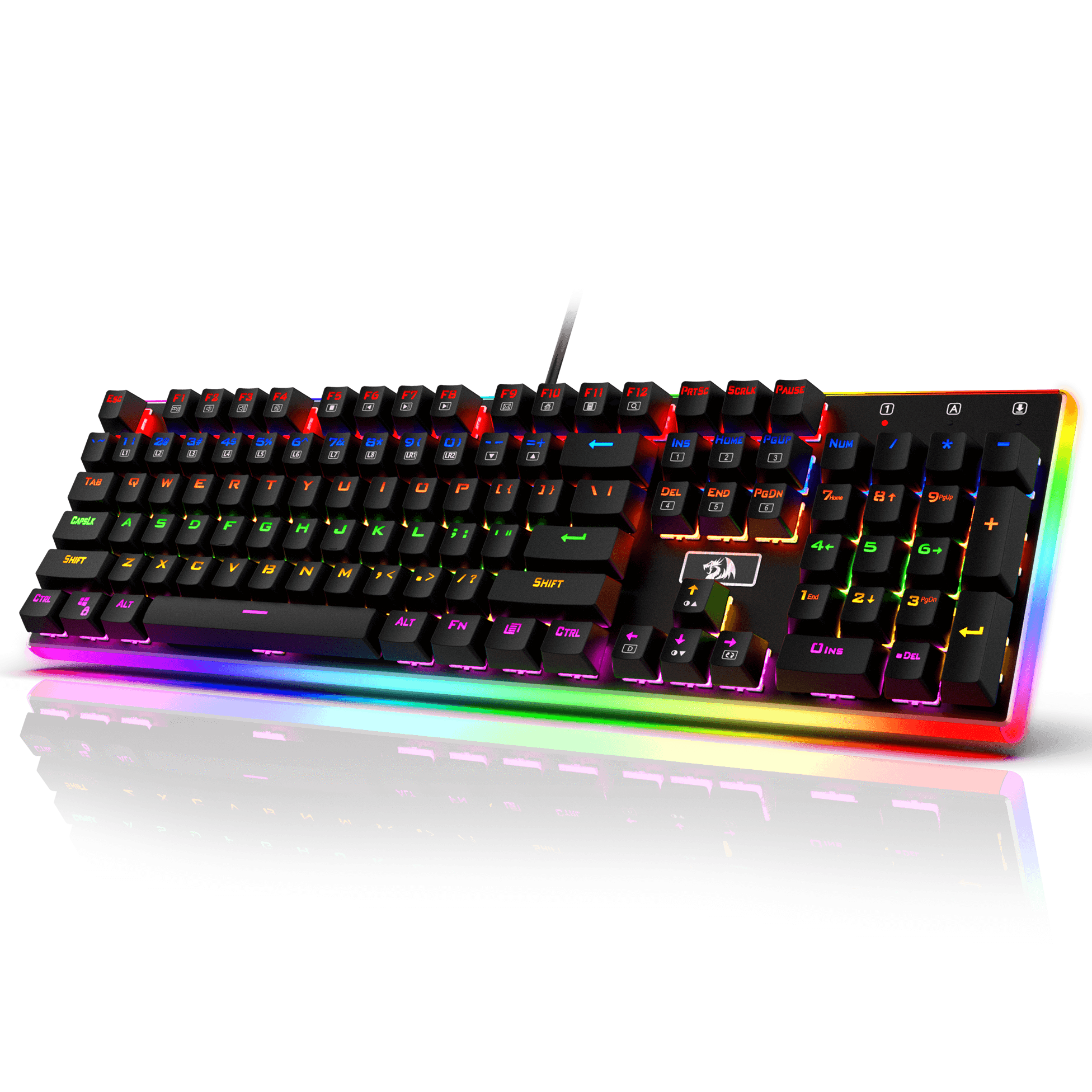 Redragon K577R Kali Mechanical Gaming Keyboard, Rainbow Backlit, Wired Competitive Ergonomic Keyboard - REDRAGON - Compro System