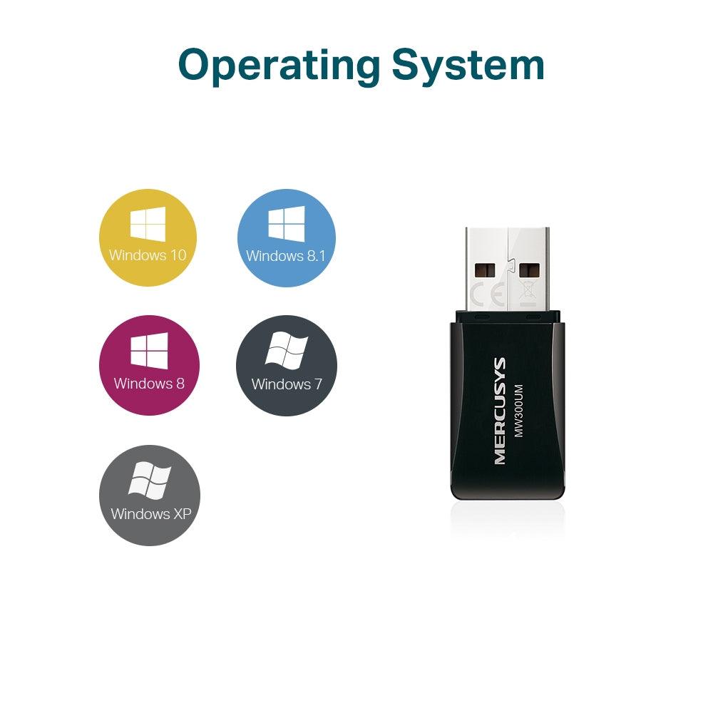 Mercusys N300 Wireless Mini USB Adapter - Mercusys - Compro System