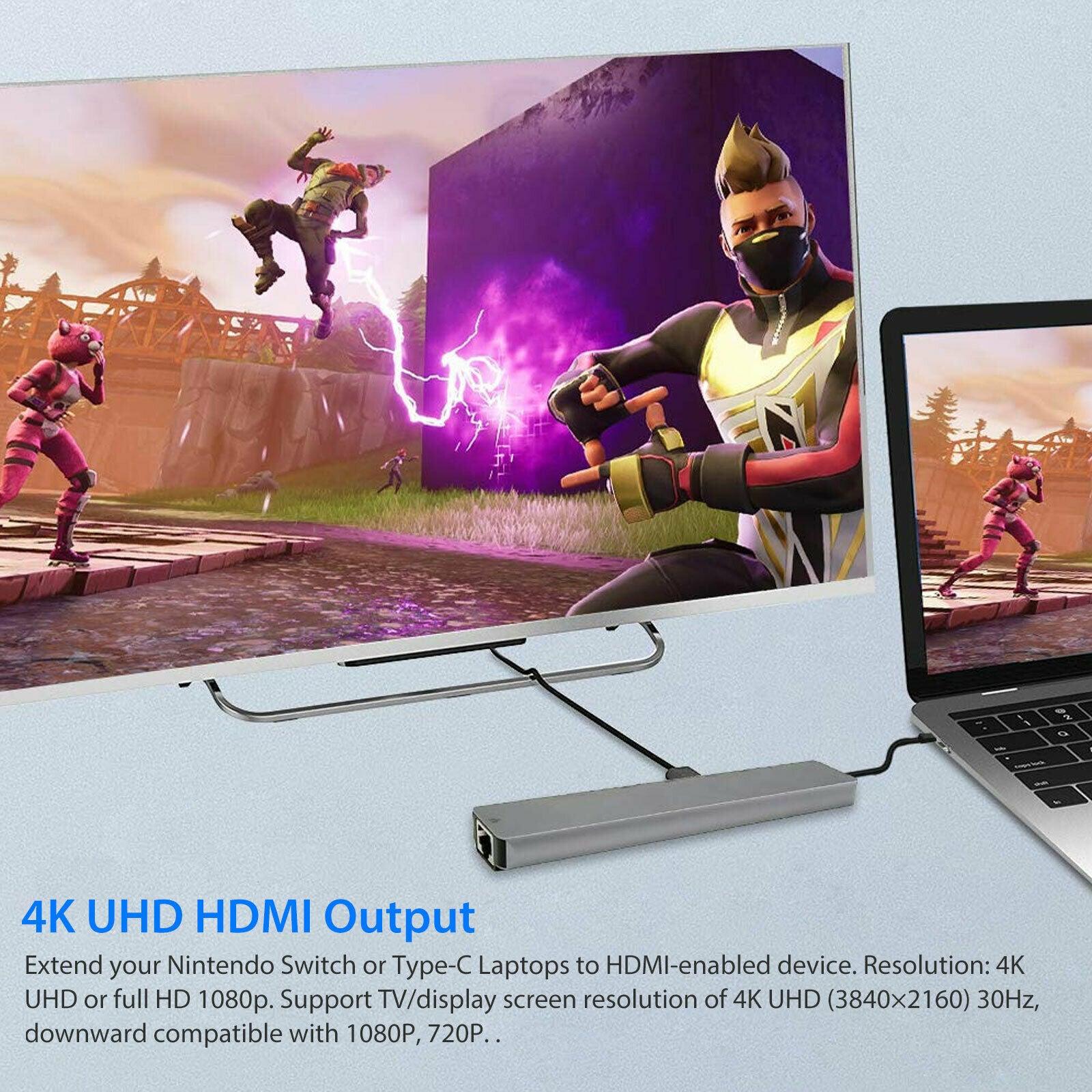 Type-C Adapter 8 in 1 - Compro System - Compro System