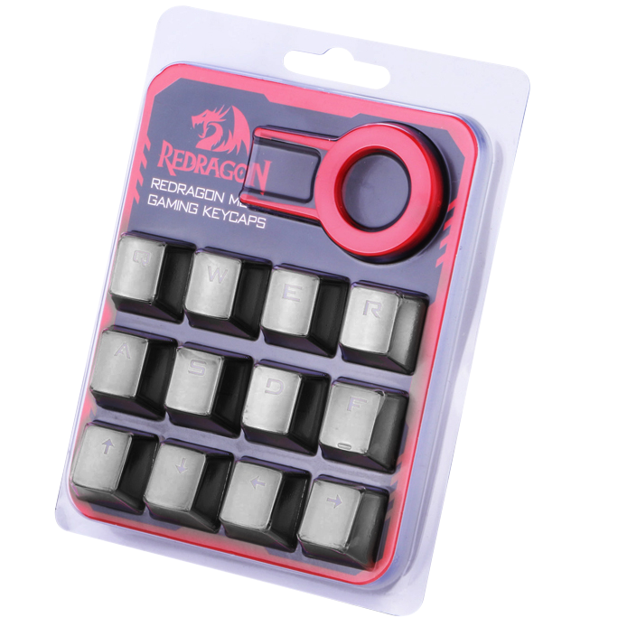 Redragon A103GR 12 Chrome keycaps MX Style with Key Puller - REDRAGON - Compro System