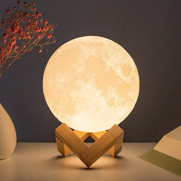 Compro™ New 3D LED Moon Lamp with FREE Wooden Stand