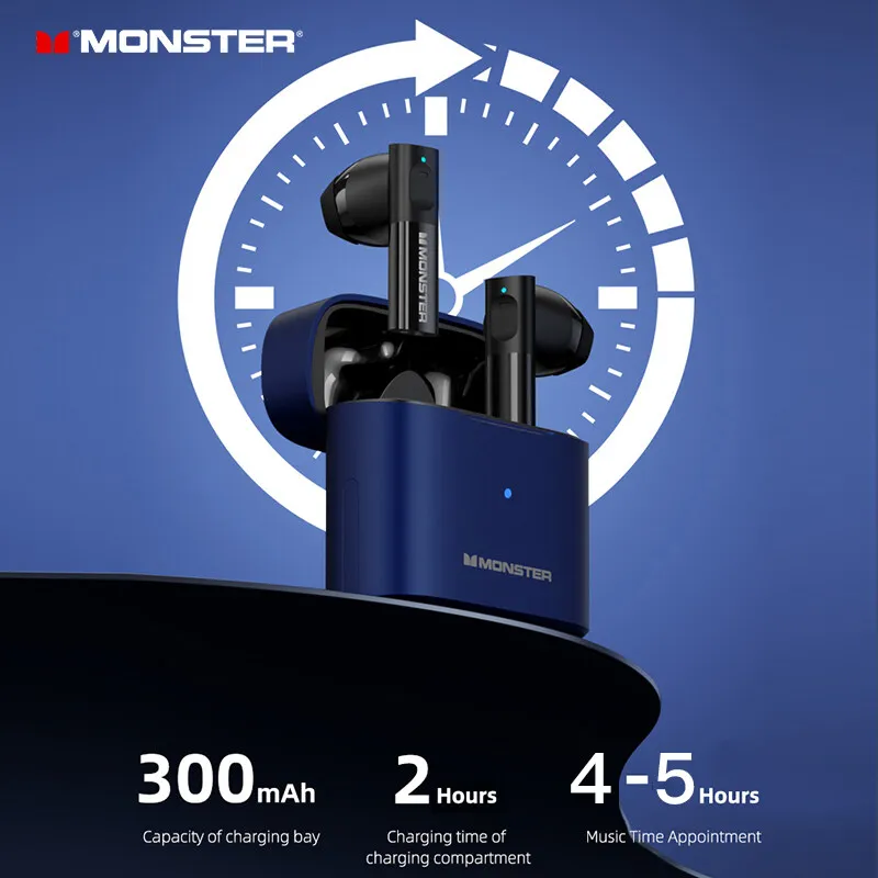 Lenovo Monster XKT03 Bluetooth 5.2 Wireless Earbuds Noise Reduction