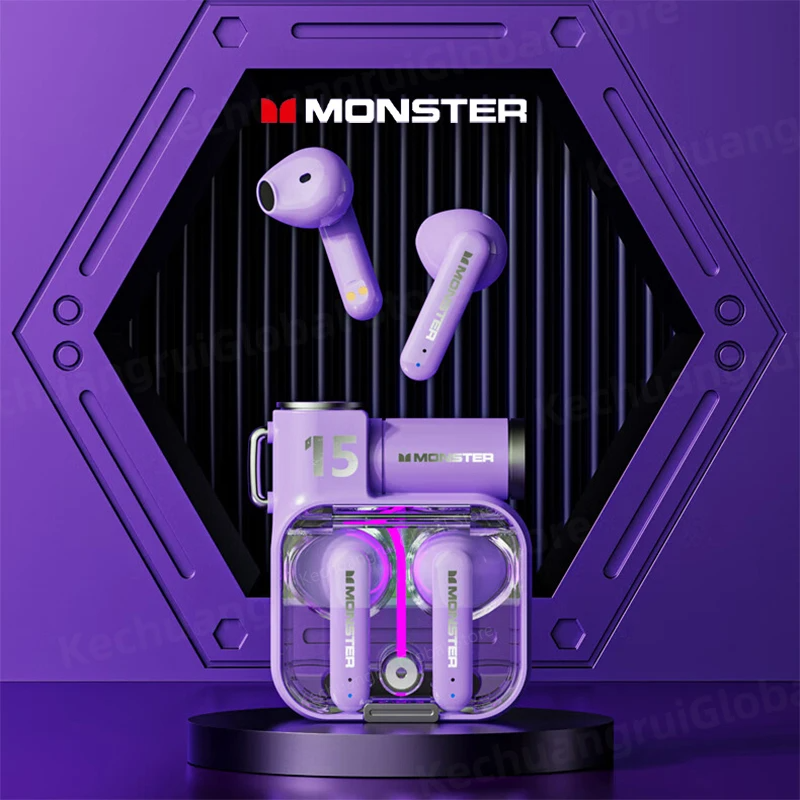 Lenovo Monster XKT15 Bluetooth 5.3 Unique Design Gaming Earbuds