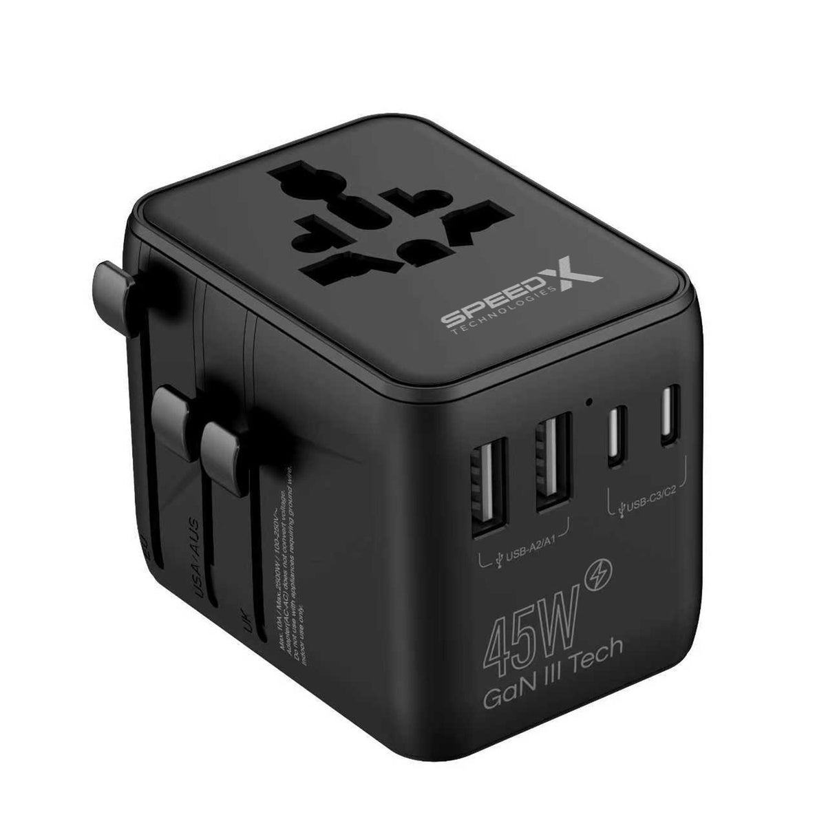 Compro™ Fast Charging GaN World Travel Adapter