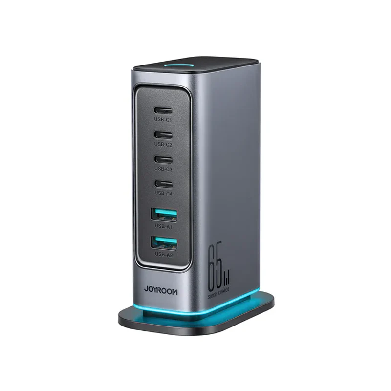 Joyroom JR-TCM02 65W Multi-Port Charger-Dark Gray (EU)