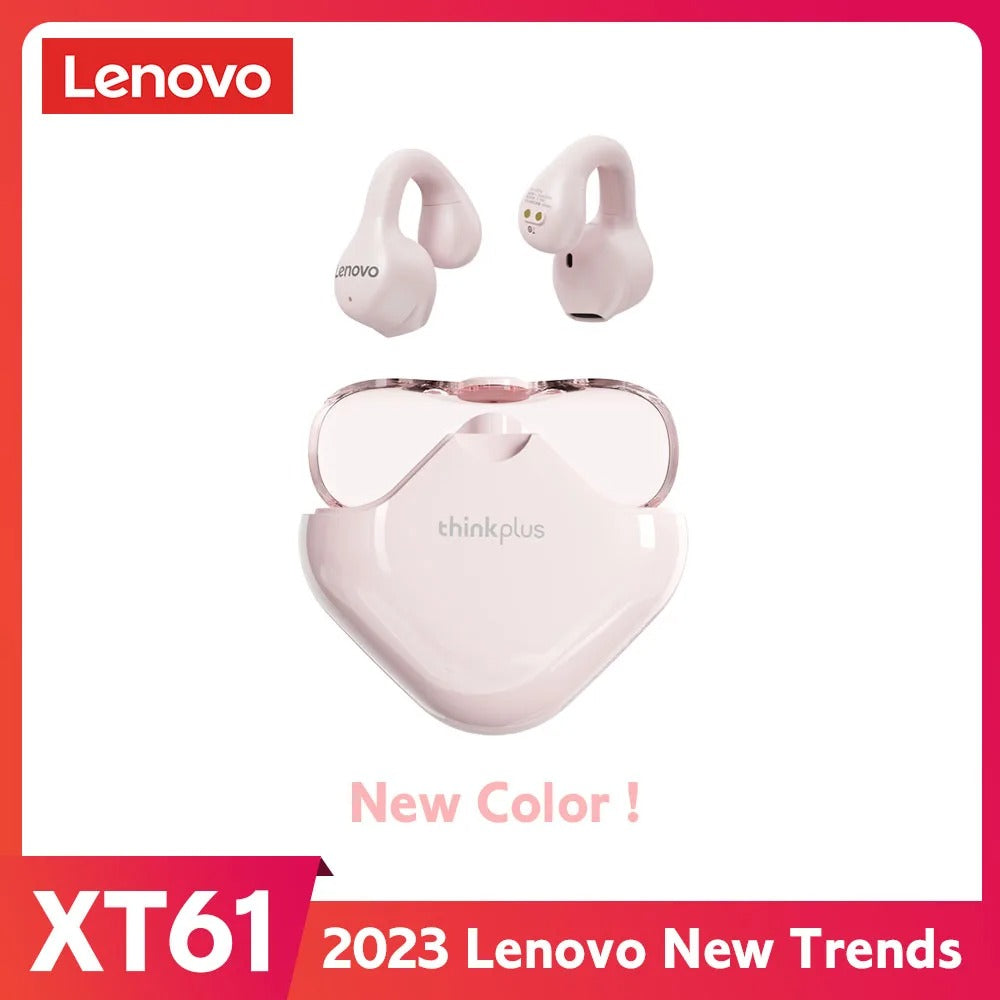 Lenovo XT61 Soft Ear Clip-on Sports Wireless Headphones Noise Reduction