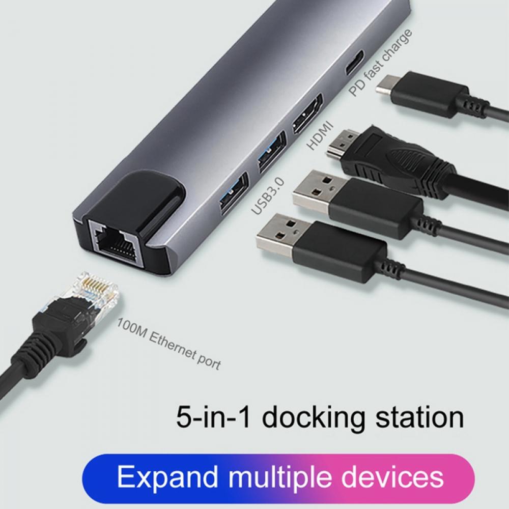 Compro™ USB Type C to 5 In 1 HUB