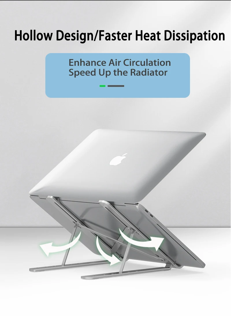 Compro™ Foldable Portable Laptop Stand with Cooling Fan