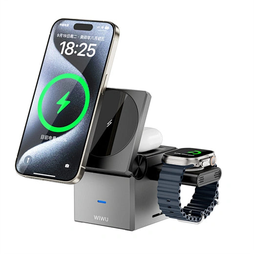 WiWU Small Square 3 in 1 wireless charger
