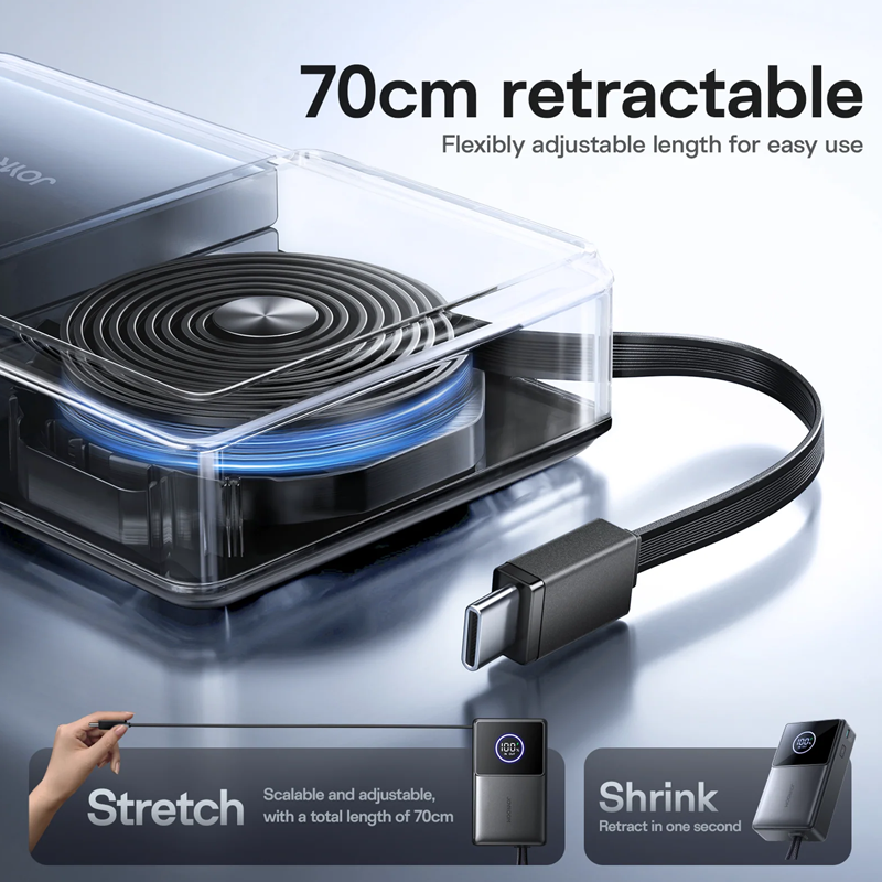 Joyroom JR-PR1 22.5W Built-in Retractable Cable Power bank 10000mAh