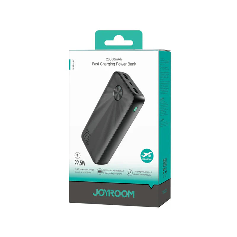 Joyroom JR-PBF16 22.5W LED Fast Charging Power Bank 20000mAh