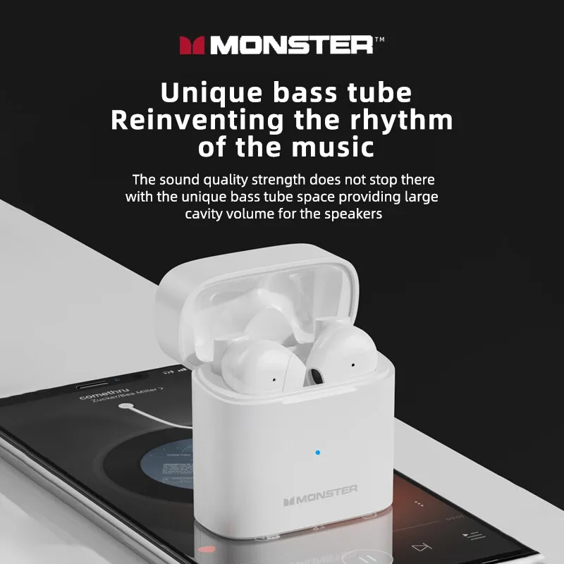 Lenovo Monster XKT03 Bluetooth 5.2 Wireless Earbuds Noise Reduction