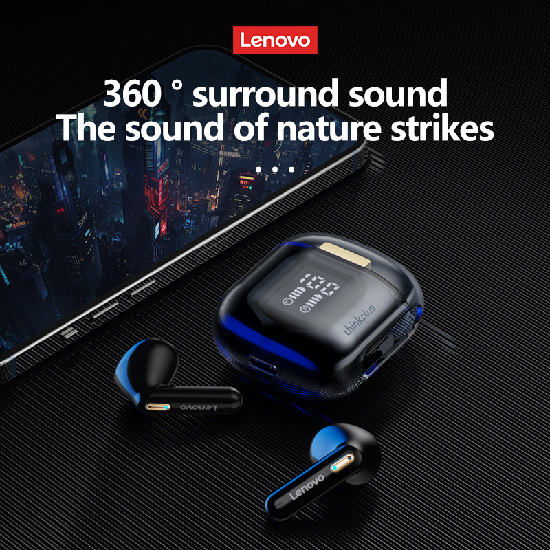 Lenovo LP6 Pro Bluetooth 5.3 Noise Reduction Earbuds with LED Digital Display