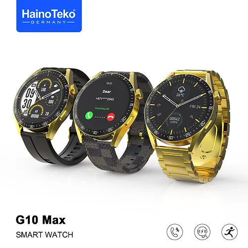 Haino Teko G10 Max Smart Watch with 3 straps