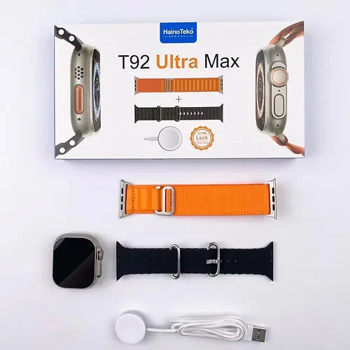 Haino Teko T92 Ultra Max Smart Watch (2 Straps)