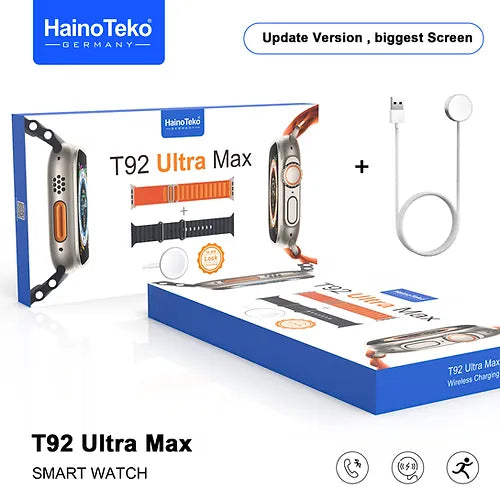 Haino Teko T92 Ultra Max Smart Watch (2 Straps)