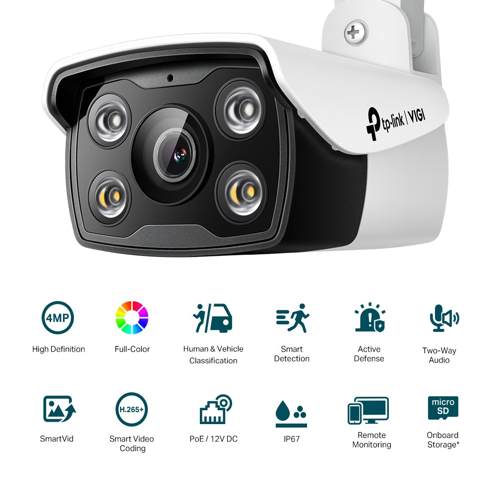 VIGI C340 4MP Outdoor Full-Color Bullet Network Camera