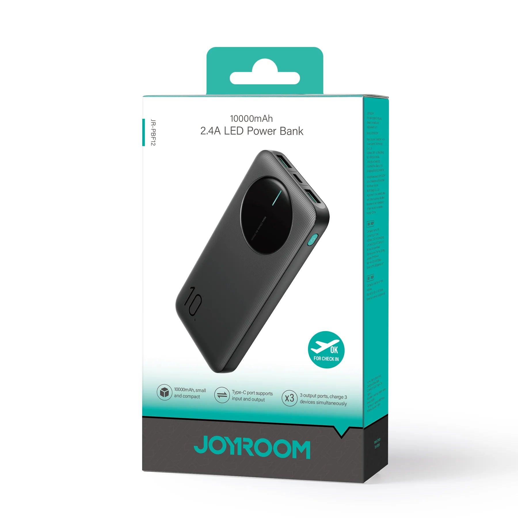Joyroom JR-PBF12 2.4A LED Power Bank 10000mAh