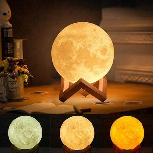 Compro™ New 3D LED Moon Lamp with FREE Wooden Stand