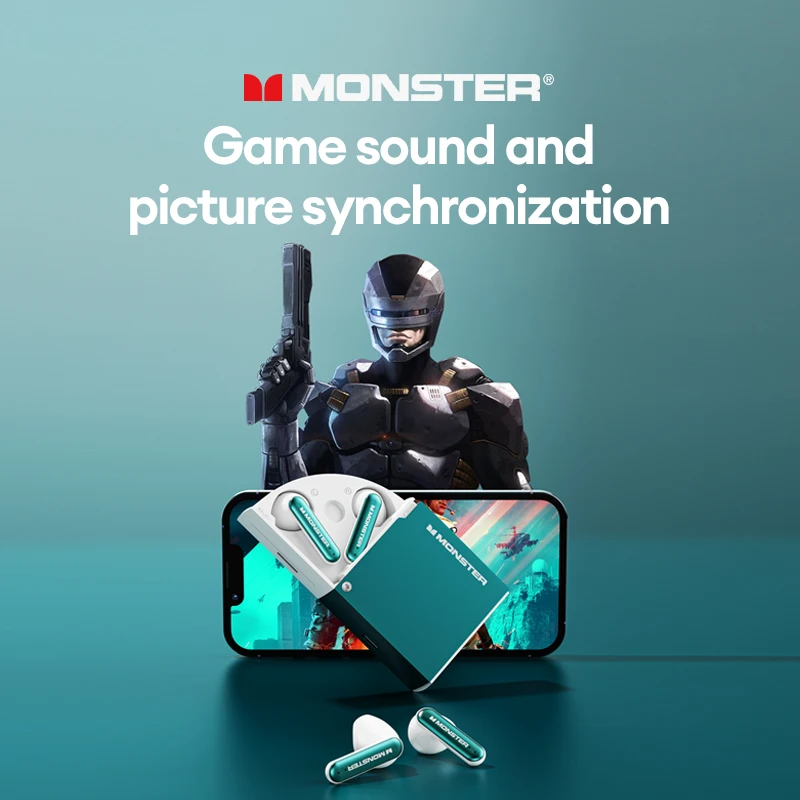 Lenovo Monster XKT17 True Wireless Low Latency Gaming Headset