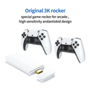 Compro™ M15 Game Stick 4K Console 64GB with Dual 2.4G Wireless Controllers – 20000 Games