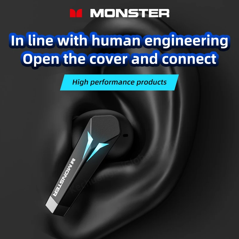 Lenovo Monster XKT06 Bluetooth 5.2 Gaming Earbuds