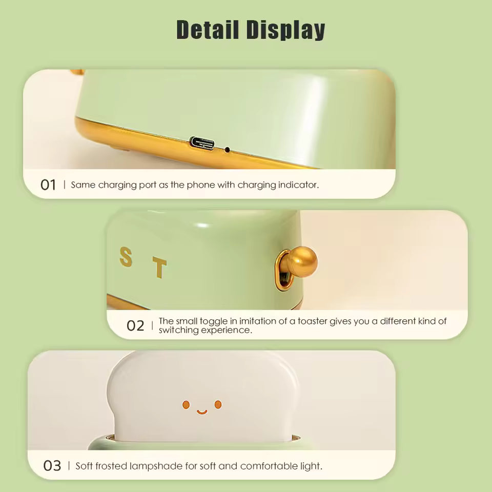 Compro™ Bread Toast Table Night Lamp