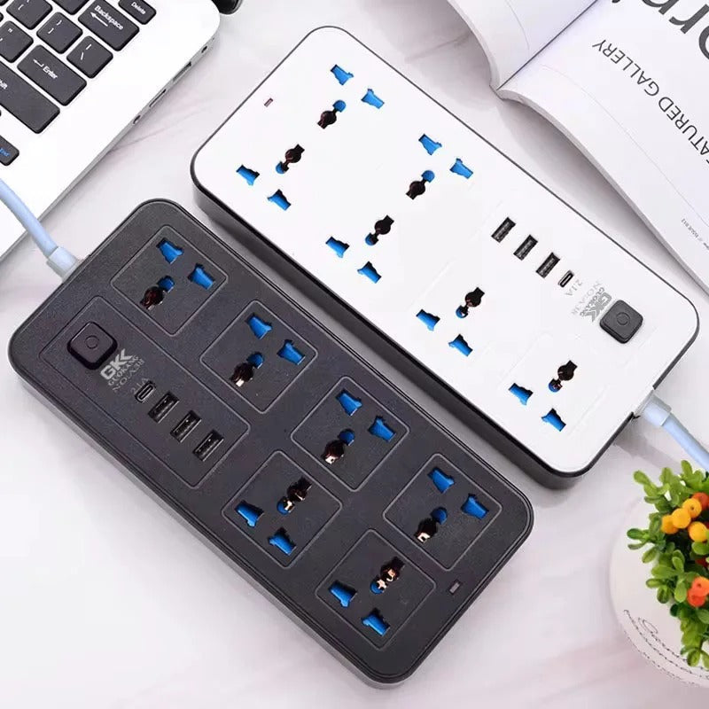 Compro™ Power Extension 6 socket+ 3 USB+ 1 Type C Port