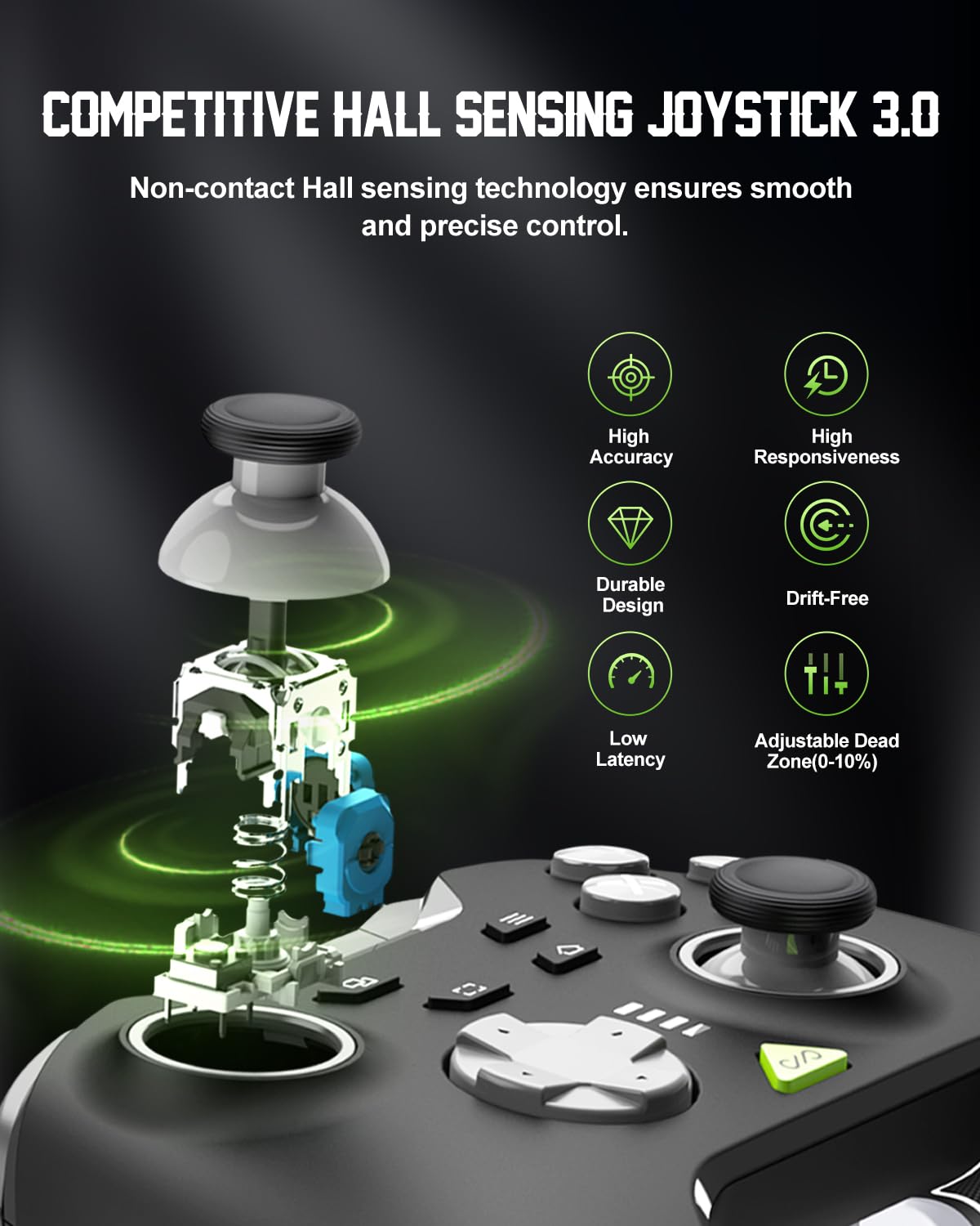 PXN P5 Wireless Gaming Controller for PC, Steam Deck, Switch, Android & iOS