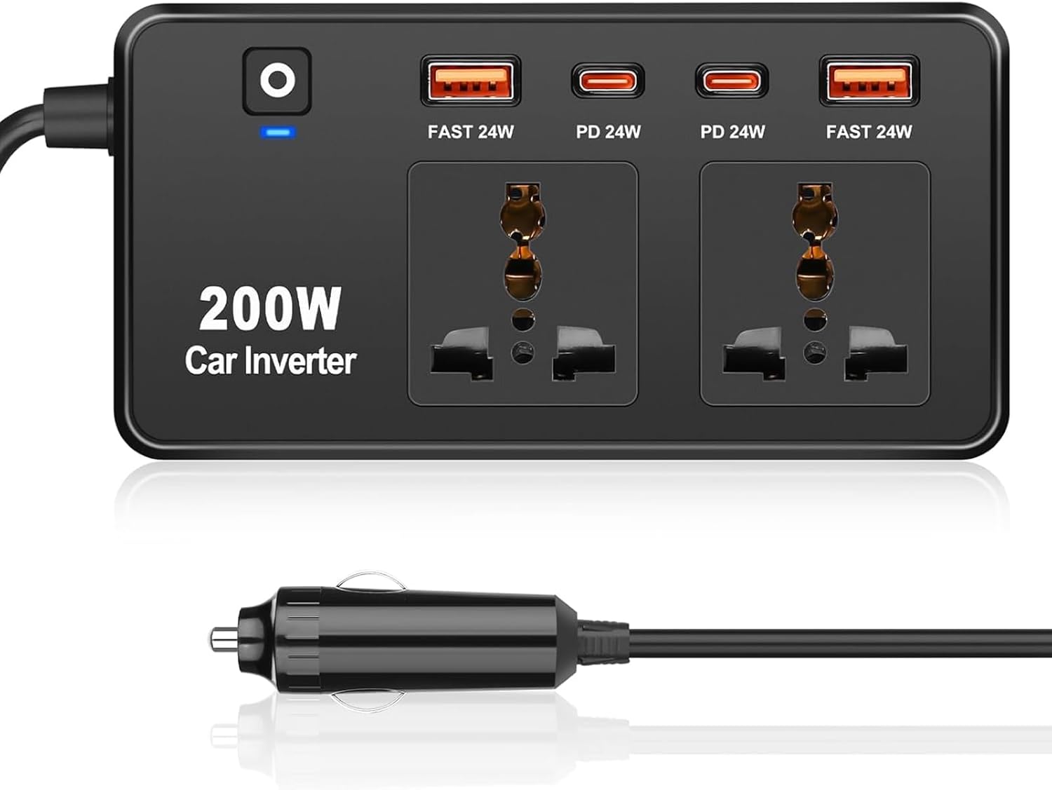 Compro™ 200W Car Power Inverter