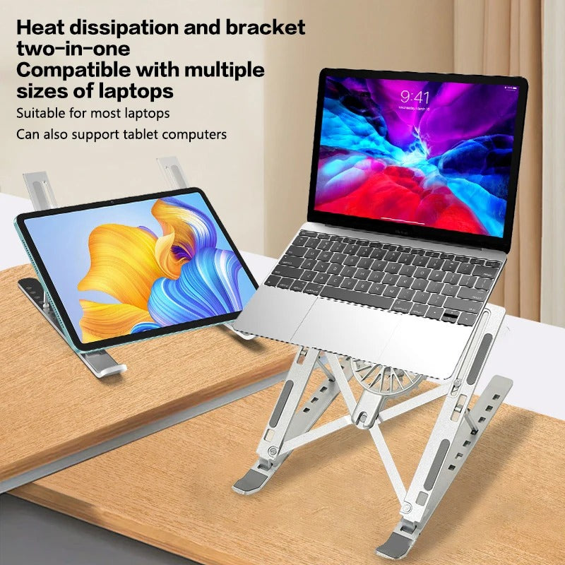 Compro™ Aluminium Laptop Stand with Fan