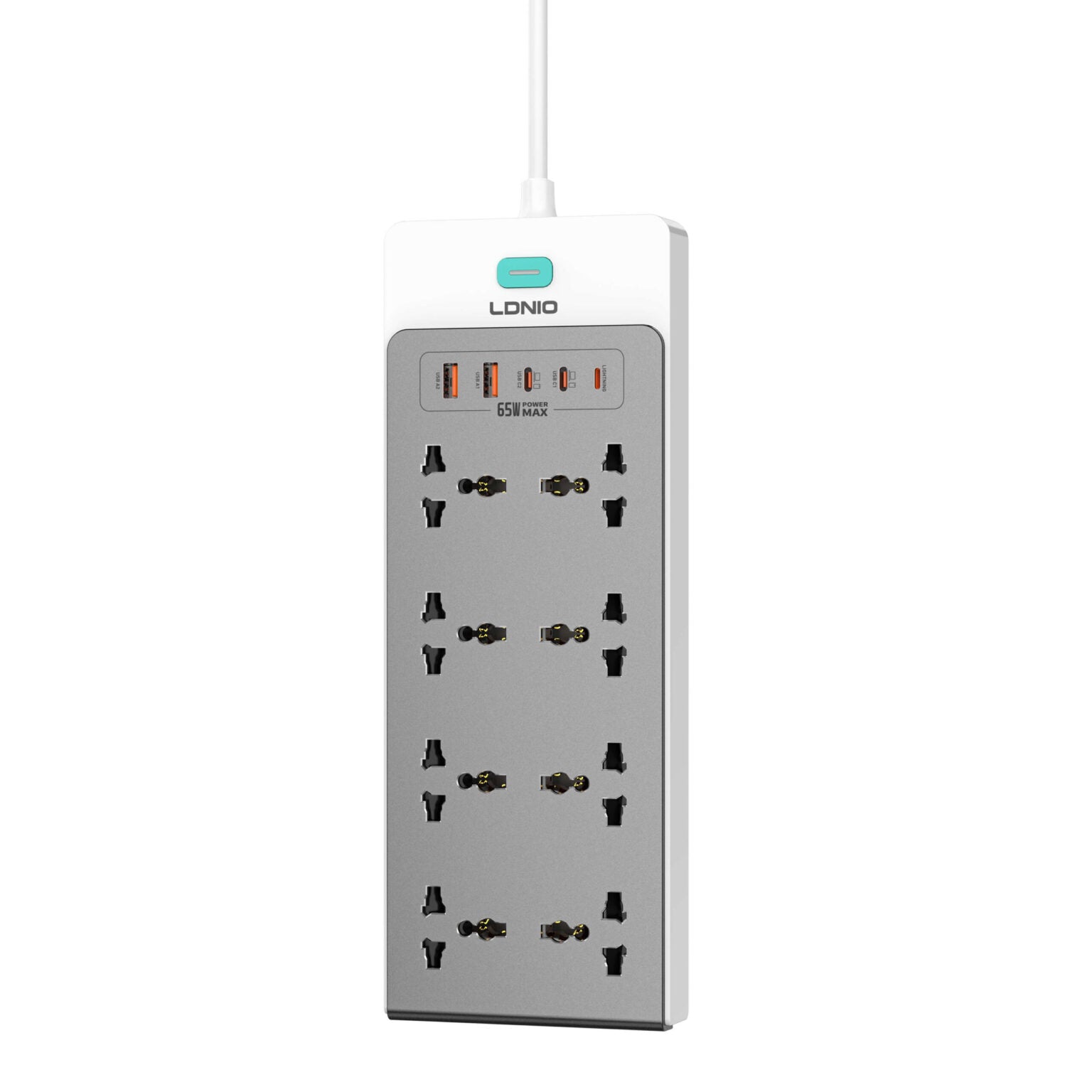 LDNIO 65W Nitride Gallium Nitride Desktop Power Strip SC4 EU PLUG