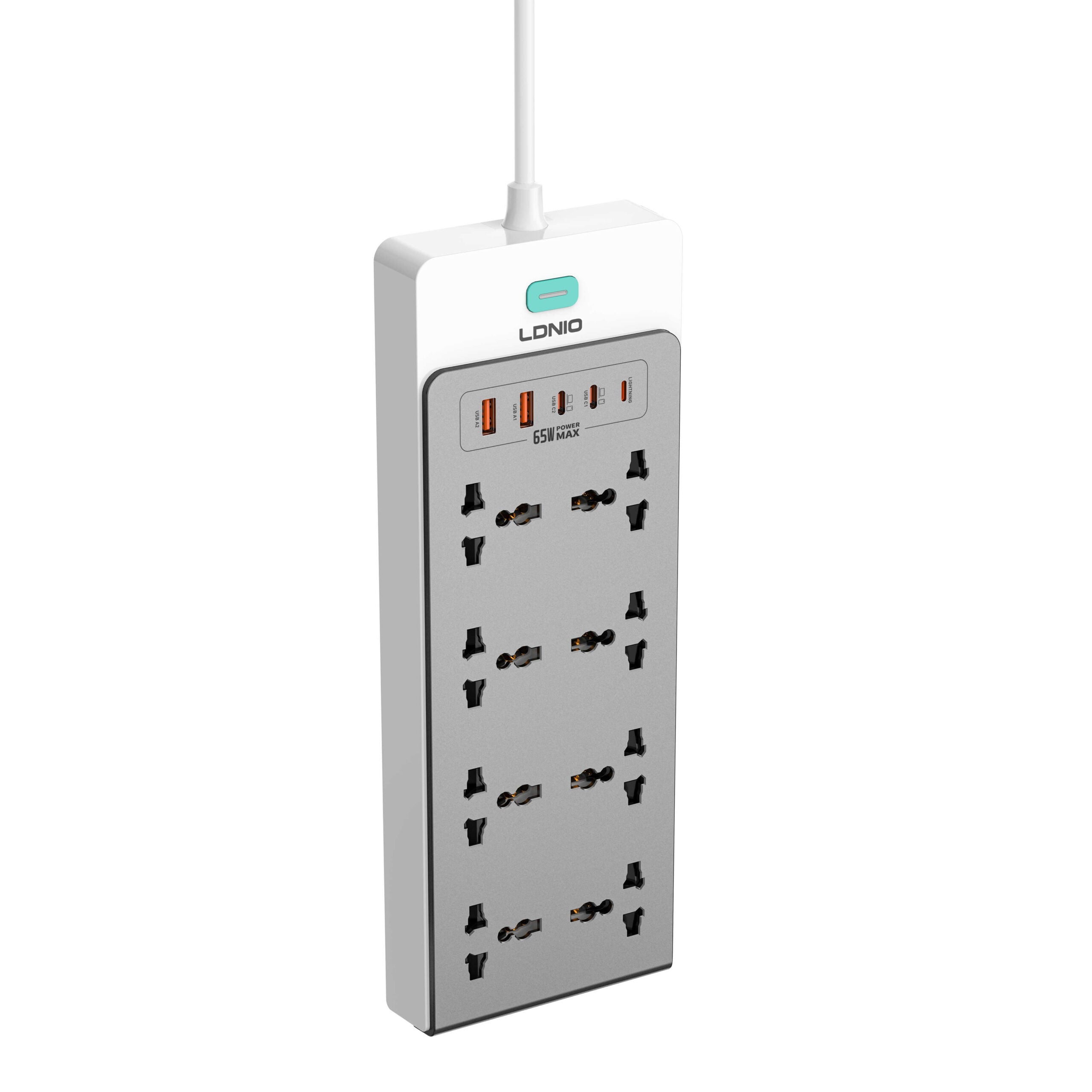LDNIO 65W Nitride Gallium Nitride Desktop Power Strip SC4 EU PLUG