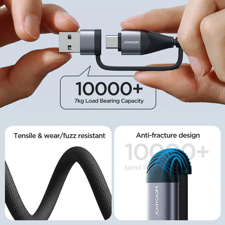 Joyroom SA37-2T2 60W 4-in-1 Fast Charging Data Cable