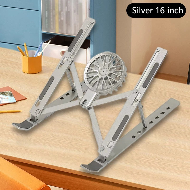 Compro™ Folding Adjustable Aluminum Laptop Stand + FREE POUCH