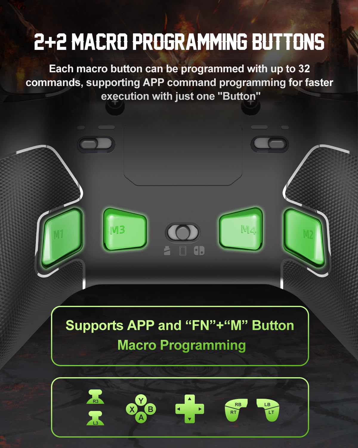 PXN P5 Wireless Gaming Controller for PC, Steam Deck, Switch, Android & iOS