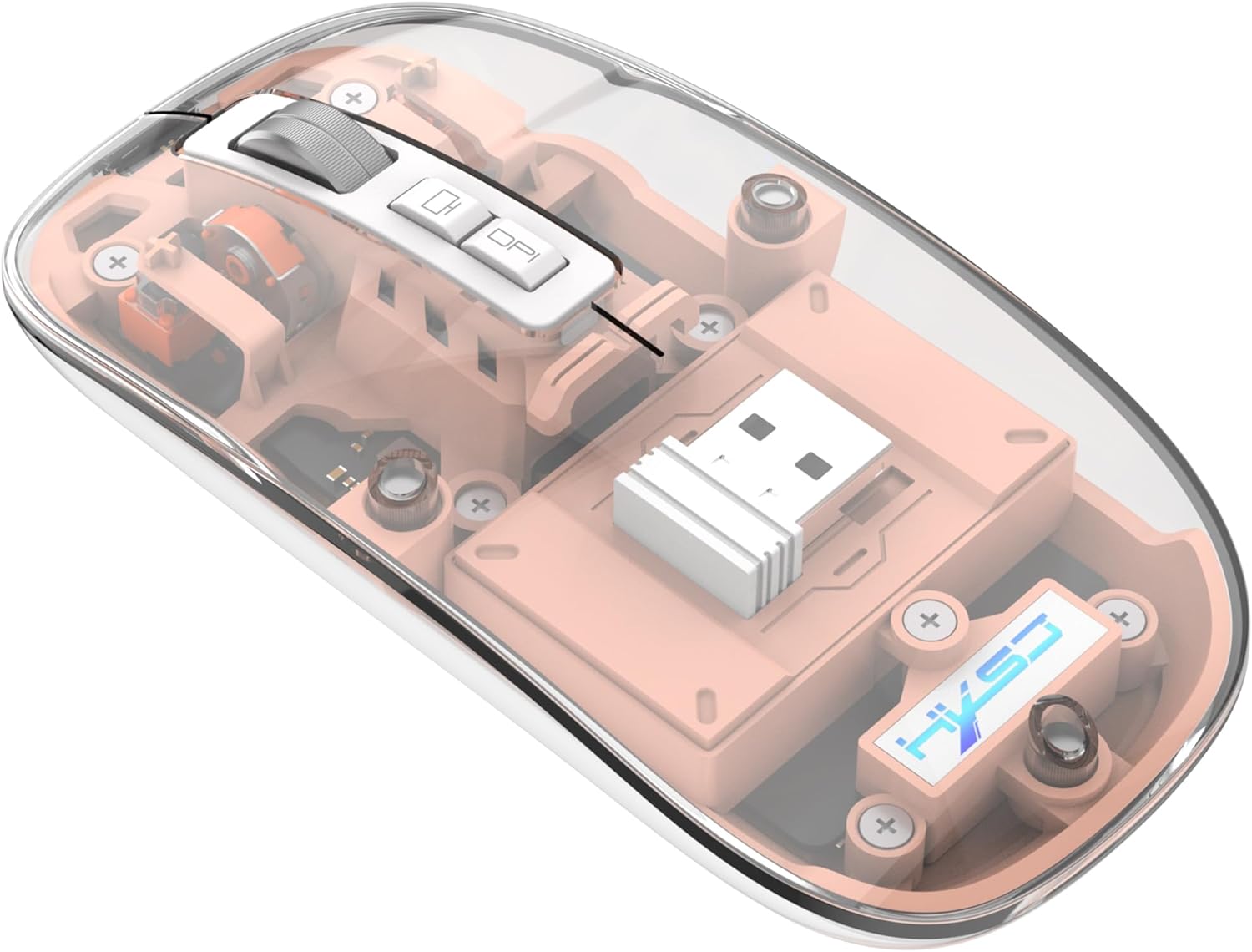 Compro™ 3 Modes Wireless Transparent 2.4G Mouse